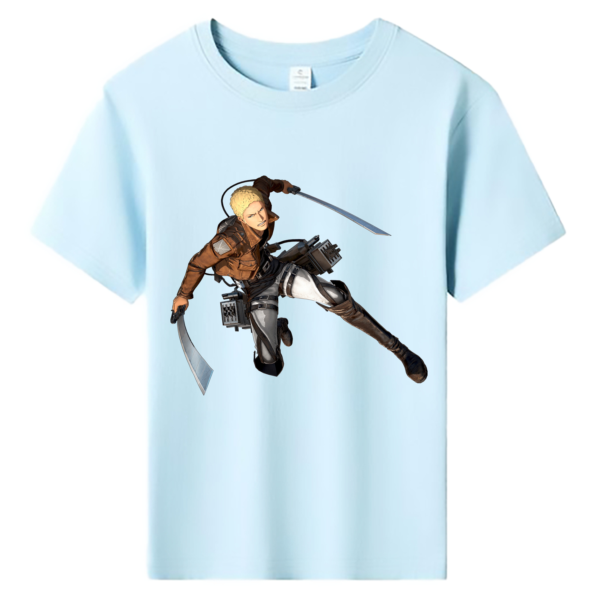 （画像用） 進撃の巨人 ライナー・ブラウン Attack on Titan Reiner Braun 綿100％キッズTシャツ（フロントプリント）